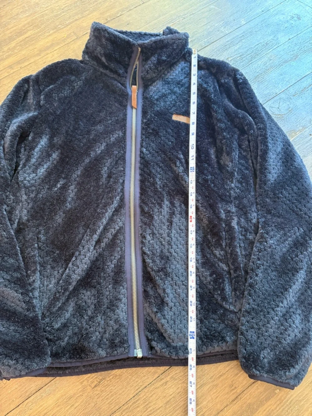 Columbia Large Plush‎ Fleece Full Zip Jacket Navy Soft Cozy